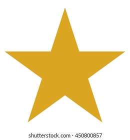 Gold star icon , isolated star vector illustration