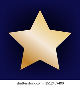 Gold star icon logo vector design  