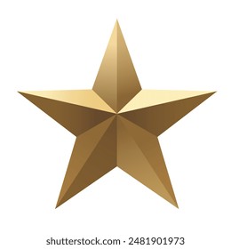 gold star icon on isolated background. Rating review icon for websites and mobile apps. Vector illustration