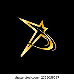 Gold Star icon Template vector illustration design 