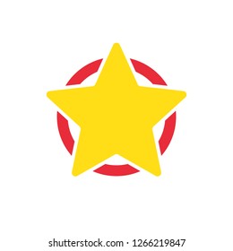Gold star icon vector