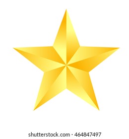 gold star icon vector