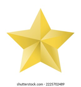 Icono de estrella de oro aislado