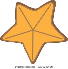 Gold star isolated.Christmas Ornaments vector.Eps 10.