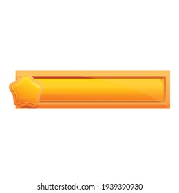 Gold star loading icon. Cartoon of Gold star loading vector icon for web design isolated on white background