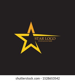 Gold Star Logo with Black Background