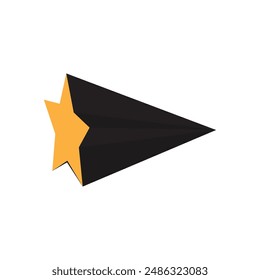 Gold star logo illustration vector design