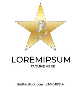 Logotipo Gold Star con diseño de letra B