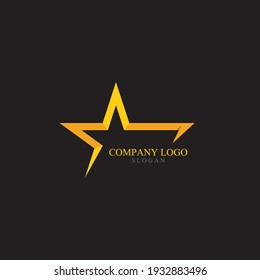 Gold Star Logo And Symbol Vector