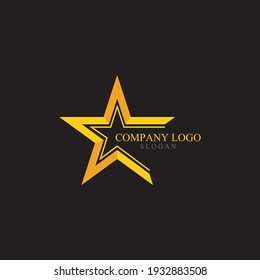 Gold Star Logo and Symbol Vector