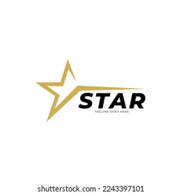 Vector de logotipos y símbolos Gold Star