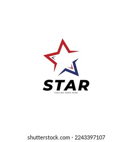 Gold Star Logo and Symbol Vector