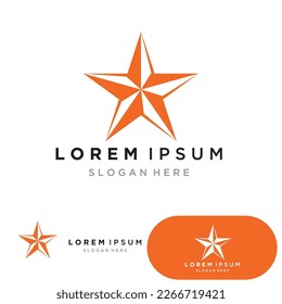 Vector con logotipo Gold Star de fondo negro