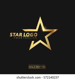 Gold Star Logo Design Images Stock Photos Vectors Shutterstock