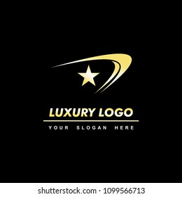 gold star luxury logo