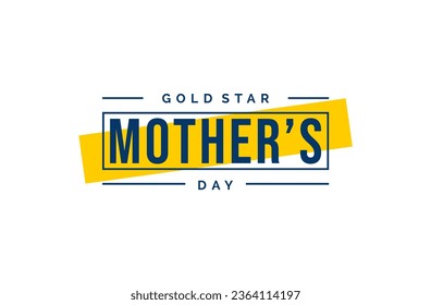 gold star mother's day background template Holiday concept