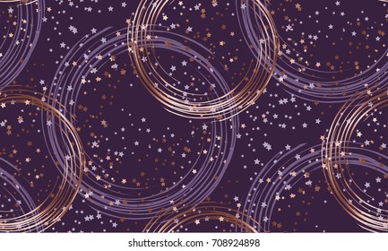 gold star night abstract seamless pattern. vector illustration of festive Xmas repeatable motif 