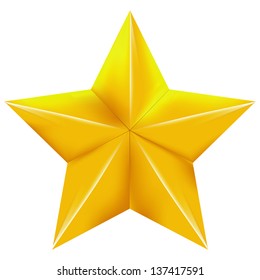 gold star on a with background