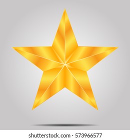 gold star on a gray background