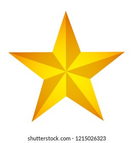 gold star on white bacground