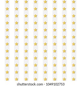 Gold star on white background