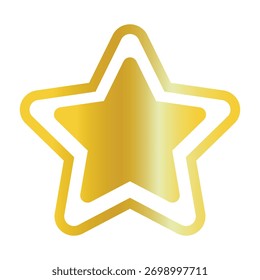 gold star pattern with transparent background for christmas or celebration themed design elements