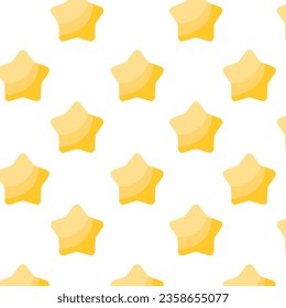 gold star pattern, vector pattern for design, seamless on white background