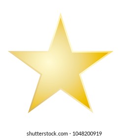 Gold star rating icon vector eps10. Star sign. Yellow star sign.