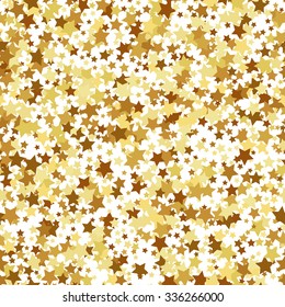 Gold star seamless pattern