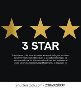 Gold star shape isolated on white background, golden star icon, gold star logo