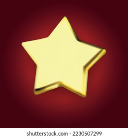 gold star with smooth edges