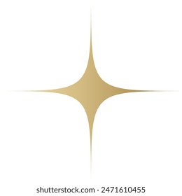 Gold Star sparkle icon. Futuristic shapes. Golden Christmas stars icons. Flashes from fireworks
