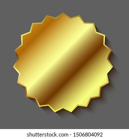 Gold star sticker empty decor