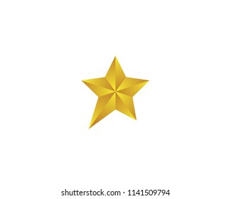 Gold star symbol illustration