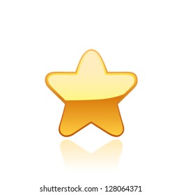 Gold star. Vector