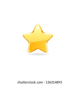 Gold Star. Vector