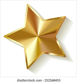 Gold Star Vector