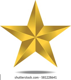 gold star in vector