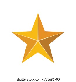 Gold Star Vector