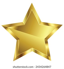 gold star. Star vector. 5 star