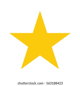 Gold star vector icon