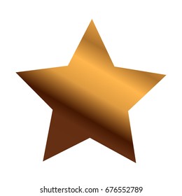 Gold star vector icon