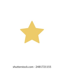 Estrella dorada . Ilustración vectorial para el Diseño gráfico.