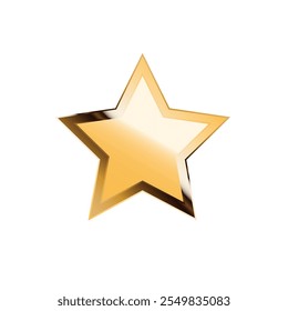 Gold star vector illustration holiday