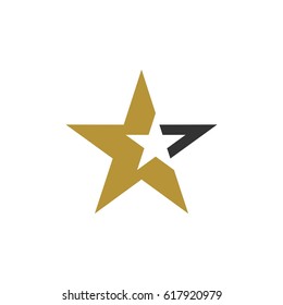 Gold Star vector Logo Template Illustration Design. Vector EPS 10.