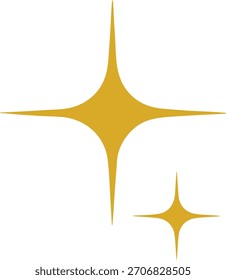 Gold Star Vector Set: Sparkle and Shine Elements