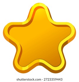 Uma estrela dourada com um fundo amarelo