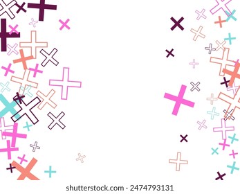 Gold star-confetti fall on a white background. Illustration of flying shiny stars. Starry festive decor.