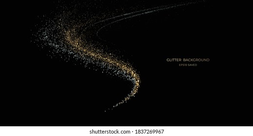 gold stardust light, glitter background