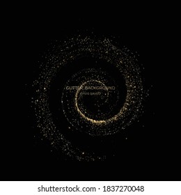 gold stardust light, glitter background